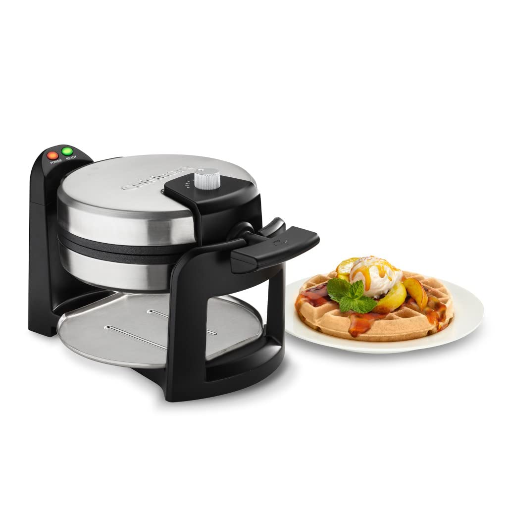 Cuisinart WAF-F40 Double Flip Belgian Waffle Maker,New Black/Stainless