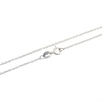 NaturSchatulle Fine Silver Chain 925 Sterling Silver Necklace without Pendant Women's 40-80 cm I 1.2 mm Anchor Chain Ring Clasp Length Curb Chain