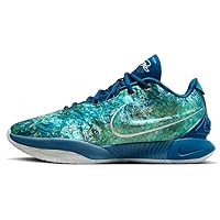 Nike Lebron XXI Men's Basketball Shoes (FN0708-400, Industrial Blue/Photon DUST/Emerald Rise/Metallic Silver) Size 10.5