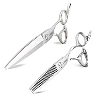 7 INCH barber scissors hair cutting scissors sliding cutting scissors 5.75 INCH hair thinning scissors thinning shears Kinsaro