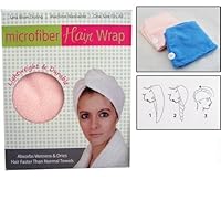 Kole Imports 2 Twist Microfiber Hair Head Wraps Magic Fast Dry Towel Drying Bath Hat Spa Soft