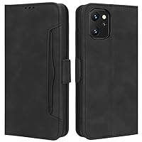 Umidigi F3 5G Case, Magnetic Full Body Protection Shockproof Flip Leather Wallet Case Cover with Card Holder for Umidigi F3 5G 4G / F3 SE / F3S Phone Case (Black)