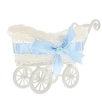 Woven Wicker Candy Shopping Decoration Cute Toy Flower Wagon Storage Cane (Color : E, Size : 26.00X10.00X15.00cm)