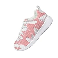 Children's Sneakers Boys and Girls Simple Paper Airplane Design Shoes Shock Absorbing Wear Resistant Breathable Comfortable Jogging Sneakers Indoor and Outdoor Sports