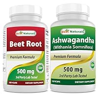 Beet Root Powder 500 Mg & Ashwagandha Extract 500 Mg
