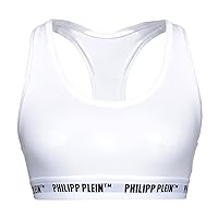 Philipp Plein Elegant Two-Piece White Logo Top Women's Set