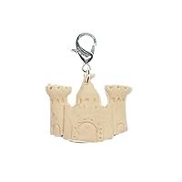 Frog Charm Fairy Tale Princess Sitting - Handmade Fashion Jewelry - Pendant Zipper Pull