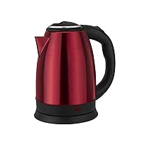 Kettles,Fast Boil Kettle, Rapid Boil Kettle, 2L, 1500W, Auto Shut - off Protection/Red/a