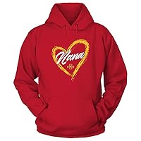FanPrint Iowa State Cyclones - Heart Shape - Nana - University Team Logo Gift T-Shirt