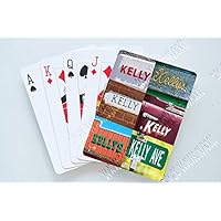 KELLY Personalized Playing Cards featuring photos of actual signs