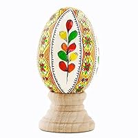 BestPysanky Willow Ukrainian Hand Painted Wooden Easter Egg
