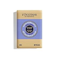 L'Occitane Shea Lavender and Verbena Extra-Gentle Soap: Vegetable Based, Artisanal, Relaxing and Citrus Scent, Crafted With Lavender From Provence and Organic Verbena Extract, Gently Cleanse, Vegan