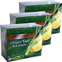 Twinings Thé Vert Citron Tea Bags 3 x 50 Bags (Green Tea Lemon)
