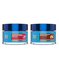 Blue Nectar Kumkumadi Face Scrub with Almond Oil (16 herbs, 1.7 Fl Oz) and Walnut Gel Face Scrub for Deep exfoliation (10 Herbs, 1.7 Fl Oz)