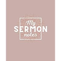 My Sermon notes journal for Teens (and not) ONLY: A fun and helpful journal to help you write notes during church time! 7.5