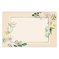 DIGIBUDDHA Elegant Watercolor Floral Placemat Boho Green Ivy Leaves 17