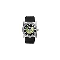 Marc Ecko Men's The Techno Dream Watch E10041G1 with Black Dial and Black Leather Strap