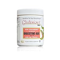 Sufficient C - Glutenizer Force Plus Kiwi-Strawberry Digestive-Ade drink mix - premium, full spectrum vegan enzymes plus 2,000 mg. gut healing vitamin C - Acid Indigestion & Stomach Bloat Solution