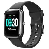 Smart Watch for Android/Samsung/iPhone, Activity Fitness Tracker with IP68 Waterproof for Men, Women, Children, Smartwatch with 1.3 Inch Full Touch Colour Screen, Heart Rate Monitor, Sleep Monitor,