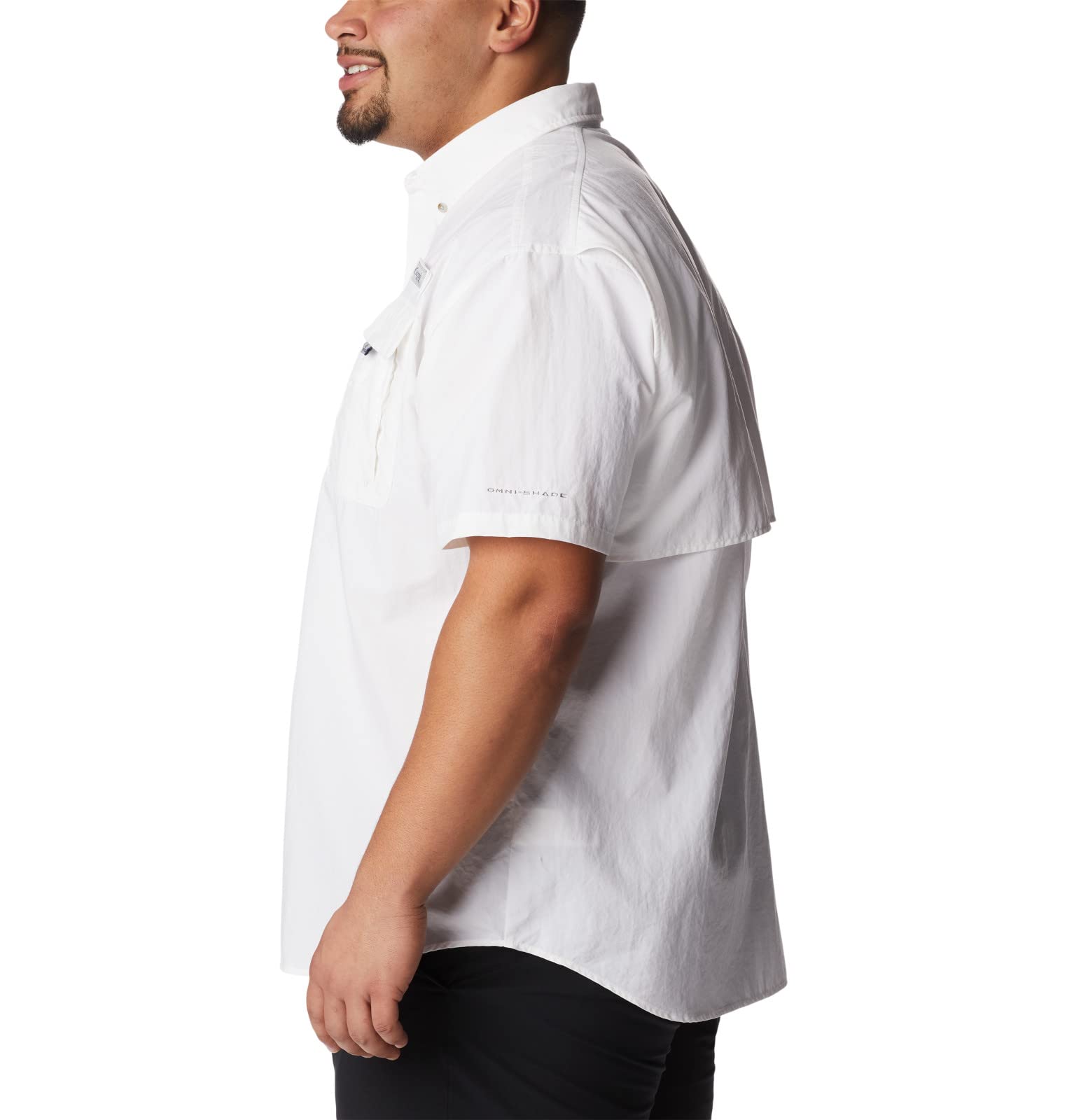 Columbia Men's Bahama II UPF 30 Short Sleeve PFG Fishing Shirt, White, Medium