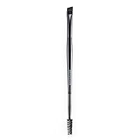 Signature Dual Ended Brow Brush - Features Premium Synthetic Bristles - Two Brushes In One - Perfectly Shapes Brows - Vegan And Cruelty Free - Perfect For Touch-Ups On The Go - 1 Pc