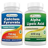 Calcium Pyruvate Powder 8 OZ & Alpha Lipoic Acid 600 mg