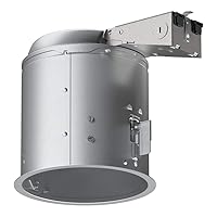 HALO E26 6 in. Aluminum Recessed Lighting Housing for Remodel Ceiling, Insulation Contact, Air-Tite, (E7RICAT)
