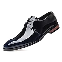 Mens Pattern Leather Oxford Formal Business Lace-up Dress Plain Casual Shoes