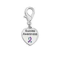 Fundraising For A Cause Suicide Awareness Heart Hanging Charm in a Bag (1 Hanging Charm - Retail)