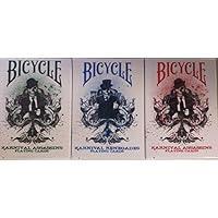 Bicycle Lot 3 Decks Karnival Assassins and Renegades Playing Cards