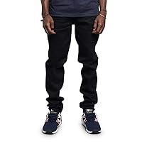 Men's Ripped Vintage Slim Fit Skinny Denim Jeans DL1249 - Black - 34/32 - DD5B