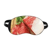 Lamb Leg Raw Meat Food Texture Sleep Eye Shield Soft Night Blindfold Shade Cover