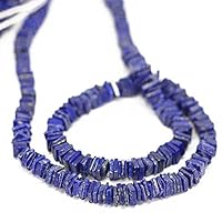 blue lapis lazuli smooth square heishi cube gemstone loose craft beads strand 16mm 5mm