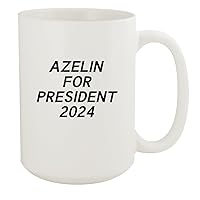 Azelin For President 2024 - Ceramic 15oz White Mug, White