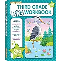 3rd Grade BIG Workbook All Subjects for Kids 8 - 9 includes 220+ Activities, Spelling, Grammar, Reading Comprehension, Writing, Math, and More