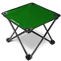 Camping Stool Portable Footrest for Hiking Fishing Backpacking Beach Travel - Capacity 220lbs (Green, 14.17 * 11.8 inch)