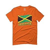 Jamaica Tee Jamaican National Country Flag Tee Carribean for Men T Shirt