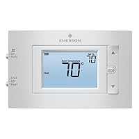 Emerson 1F83C-11NP Conventional (1H/1C) Non-Programmable Thermostat, White