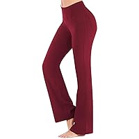 Wide Leg Yoga Pants for Women Bootcut Flare Leggings High Waist Dance Sports Pants Wide Slastic Pocket