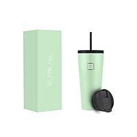 IRON °FLASK Classic Tumbler 2.0-2 Lids (Straw Flip), Vacuum Insulated Stainless Steel Water Bottle, Double Walled, Thermos Travel Mug - Mint, 32 Oz, Mothers Day Gifts for Mom
