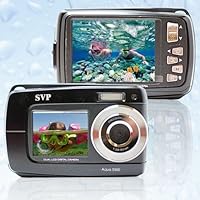 Aqua 5500 Black 18 MP Dual Screen Waterproof Digital Camera