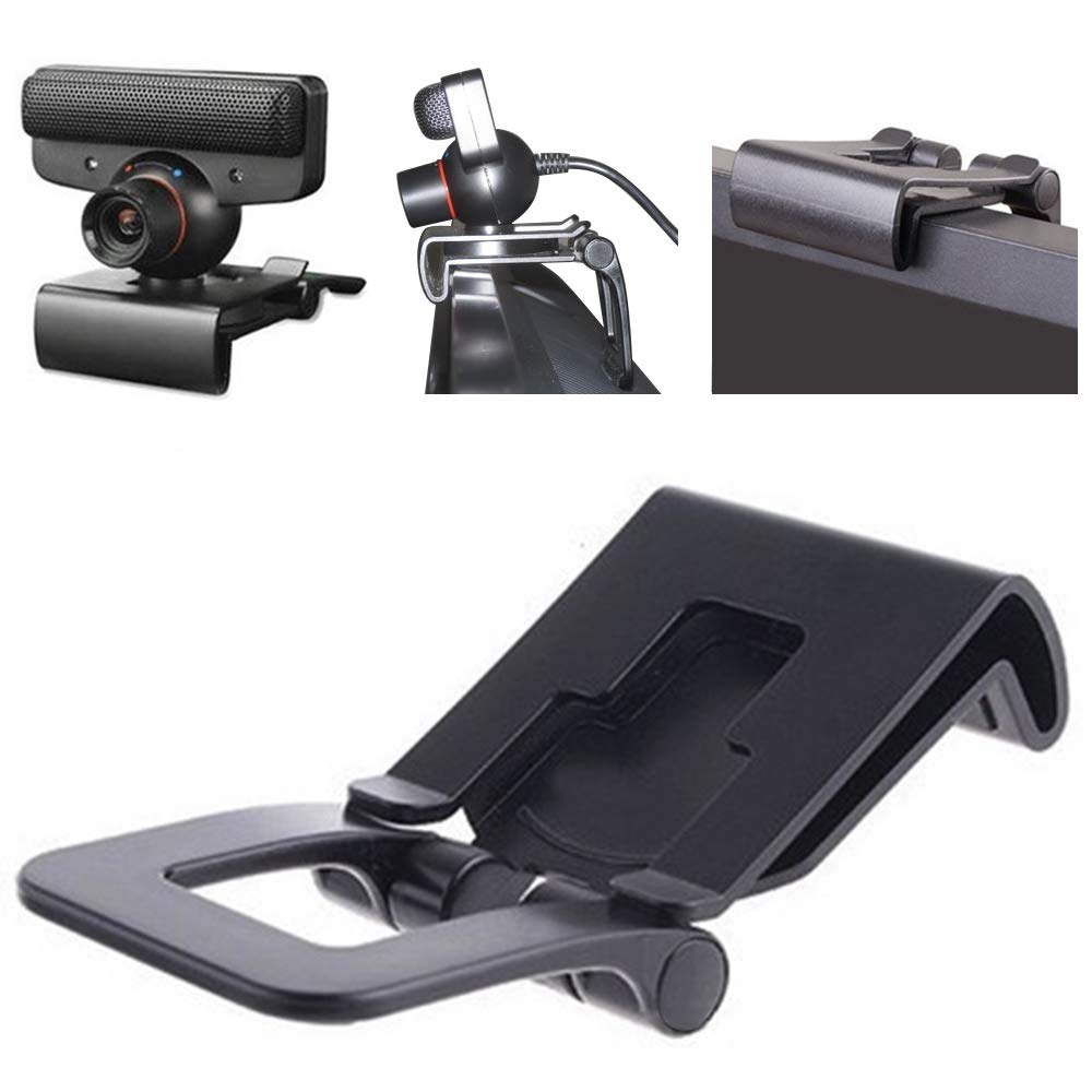 OSTENT Adjustable TV Clip Mount Holder Dock Stand for Sony PS3 Move Eye Camera