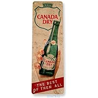 Tin Sign Canada Dry Soda Rustic Cola Store Metal Sign Decor Kitchen Cottage Cave B555