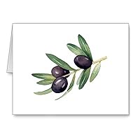 Olive Branch - Set of 10 Note Cards With Envelopes