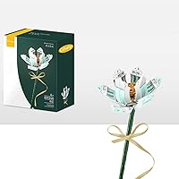 Flower Bouquet Building Blocks Kits Lotus 601246, Artificial Flowers Building Project to Release Stress and Focus The Mind, for Birthday Gifts to Adults/Teens(100+ Pieces)