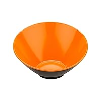 G.E.T. B-792-OR/BK Angled Cascading Serving Bowl for Salads, Rice and Dessert, 24 Ounce / 9.25