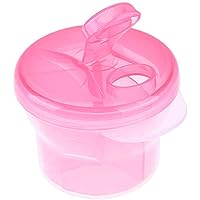 Formula Container to Go, 3.3inch Baby Formula Dispenser with 3 Compartments, Milk Powder Dispenser, Travel Formula Dispenser for Outdoor