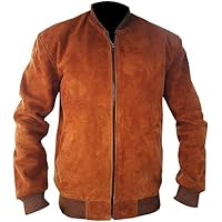 The Adam Project Ryan Reynolds Brown Bomber Suede Jacket