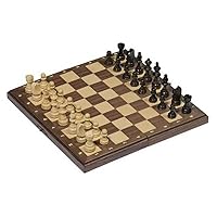Magnetic Chess Set in Wood Folding Box