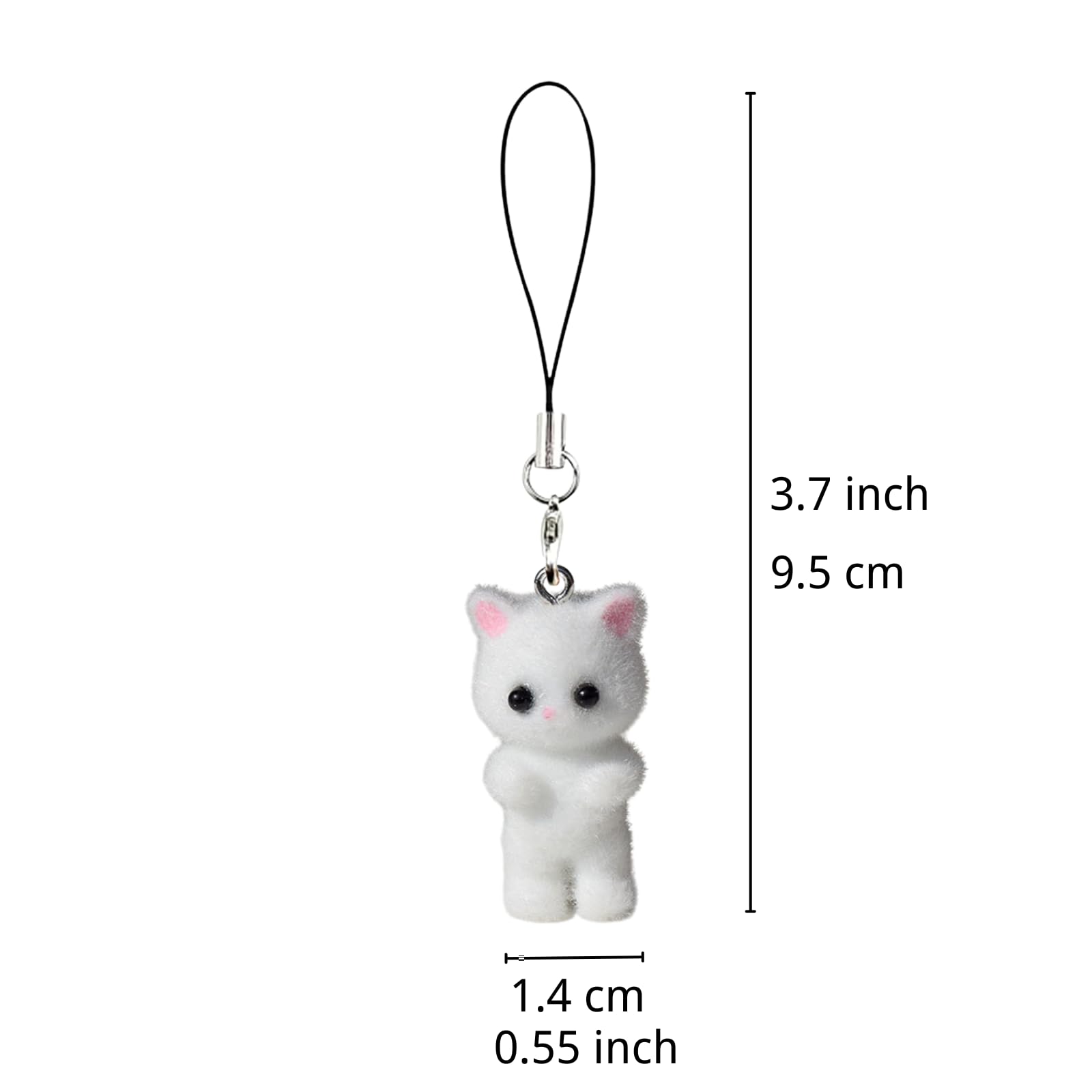 Cat Phone Charm Y2K Cute Acrylic Aesthetic Kawaii Cat Cell Charms Chain Wrist Strap Lanyard Accessories for Bag Backpack Keychain Camera Pendants Decor
